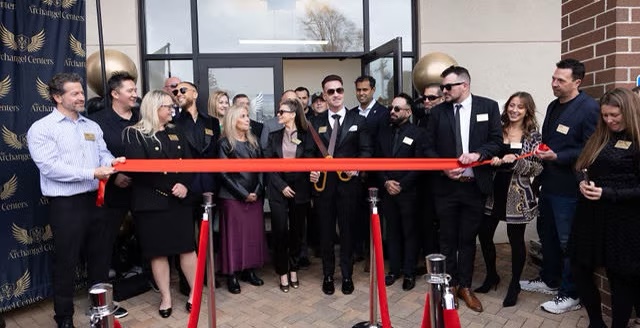 Ribbon-cutting ceremony at The Archangel Centers grand opening